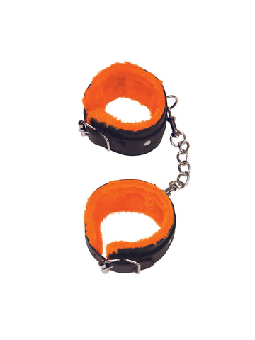 Orange Is The New Black Love Cuffs (Black) – Fluffy Wrist Restraints Orange > Bondage Gear > Restraints