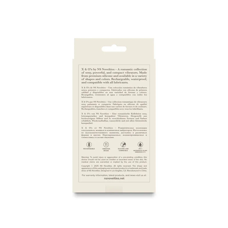 NS Novelties X and Os Embrace (Pink / Purple) – Waterproof Rechargeable Vibrator Pink > Vibrators > Mini Vibrators