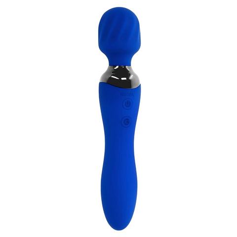Blue Belle Double-Ended Vibrator with 7 Speeds USB Rechargeable Vibrators - G Spot