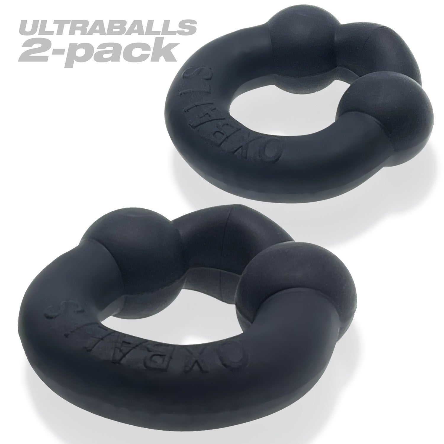 Ultraballs Cockring Night Edition Two Pack with Velvety Silicone Finish COCK RING Set