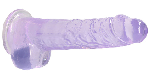 Realrock Crystal Clear (Transparent) – 8 Inch Realistic Dildo with Balls > Dildos > Realistic Dildos