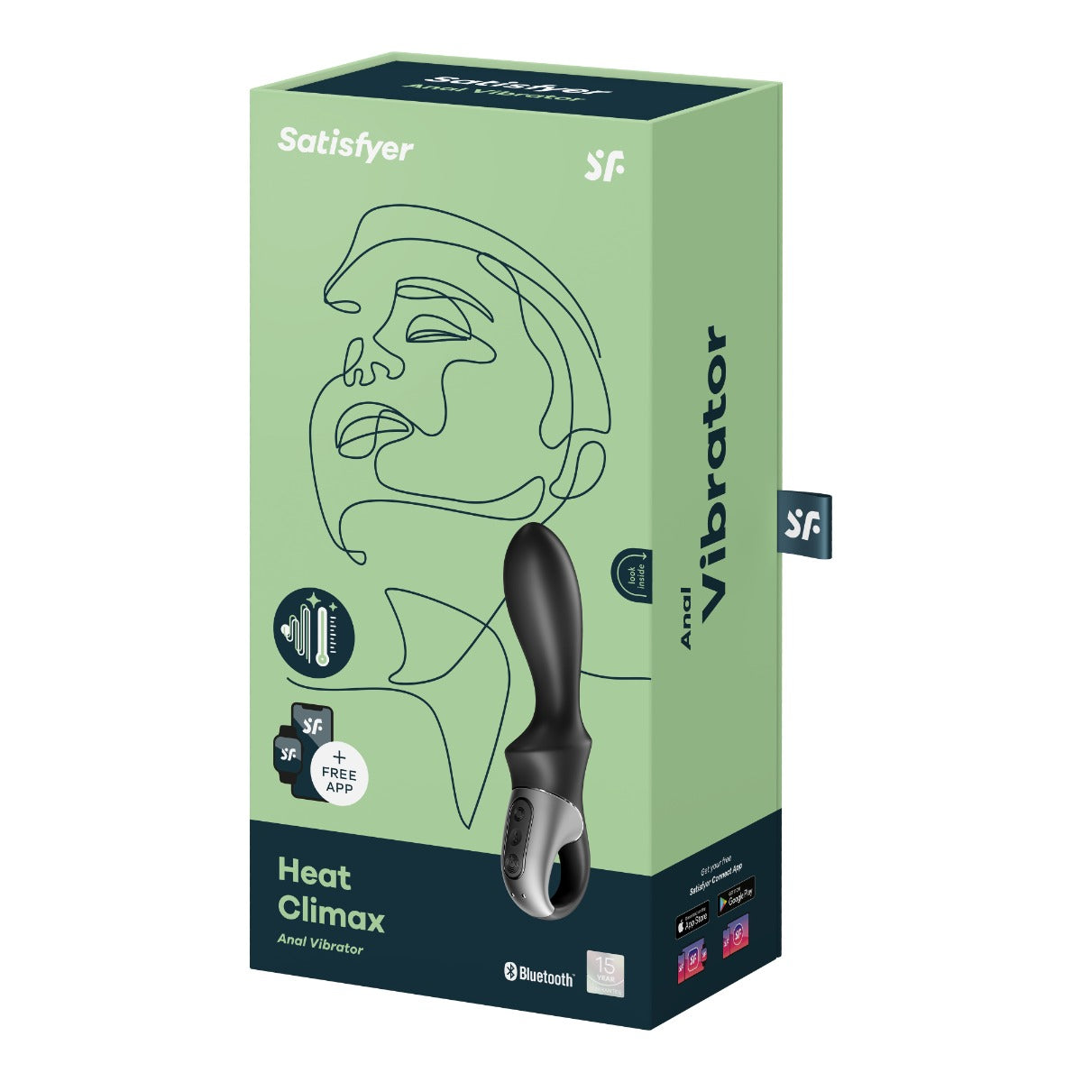 Satisfyer Heat Climax Plus Connect App Warming Rechargeable Anal Vibrator > Sex Toys > Couples Toys