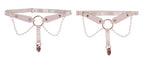 Peaches N Creame Pearl Garters (Peach) – Elegant Garters > Clothes > Hosiery > Garterbelt Sets