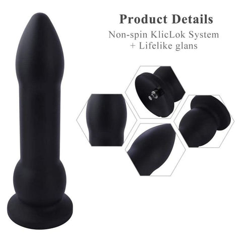 Hismith - 10.43in Silicone Black Bullet (KlicLok)