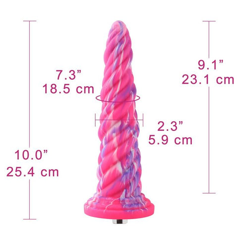 HiSmith - 10" Silicone Monster Series Pink Awl (KlicLok)