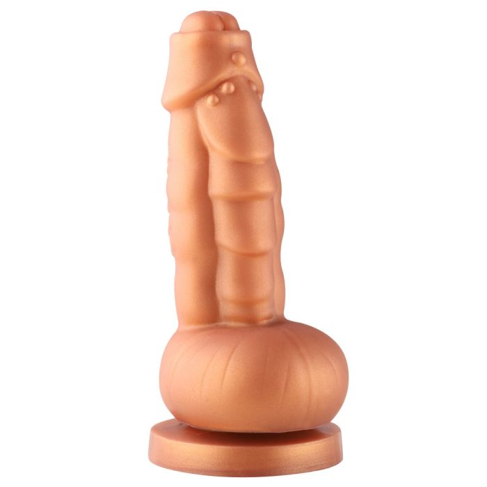 Hismith 8.1in Golden Squamule Silicone Dildo