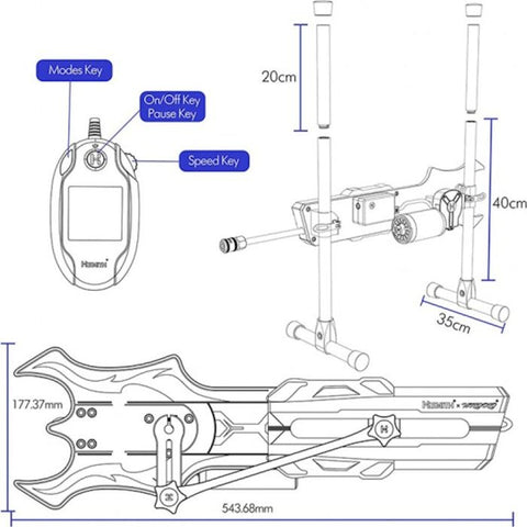 Hismith & Wildolo Intelligent APP Controlled Premium Sex Machine with KlicLok System