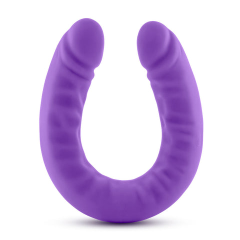 Ruse Silicone Slim 18in Purple Double Dong Dildo 1.5in Wide > Dildos > Double Dildos