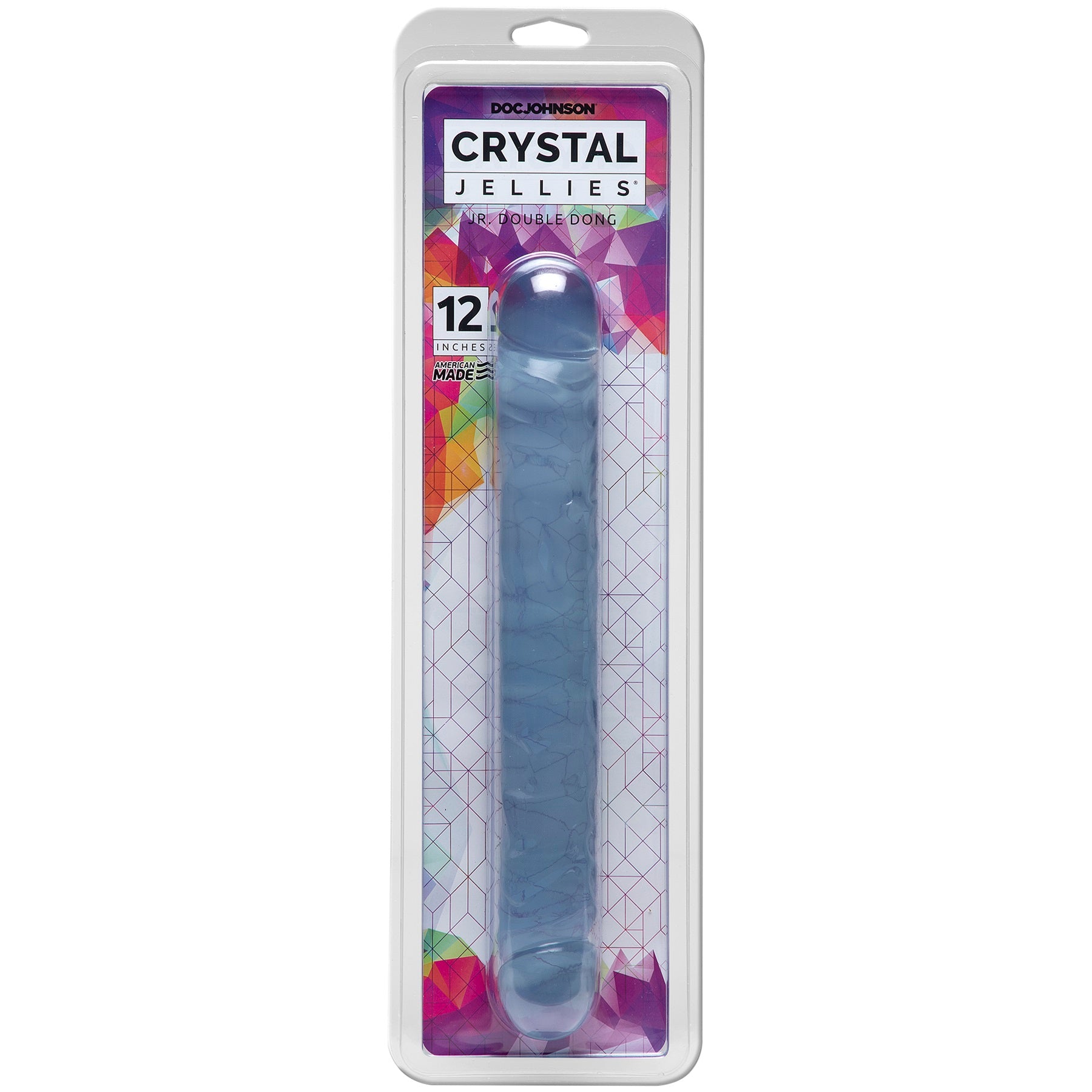 Doc Johnson Crystal Jellies Jr. Double Dong – Soft Flexible 12 Inch Double-Ended Dong > Dildos > Double Dildos