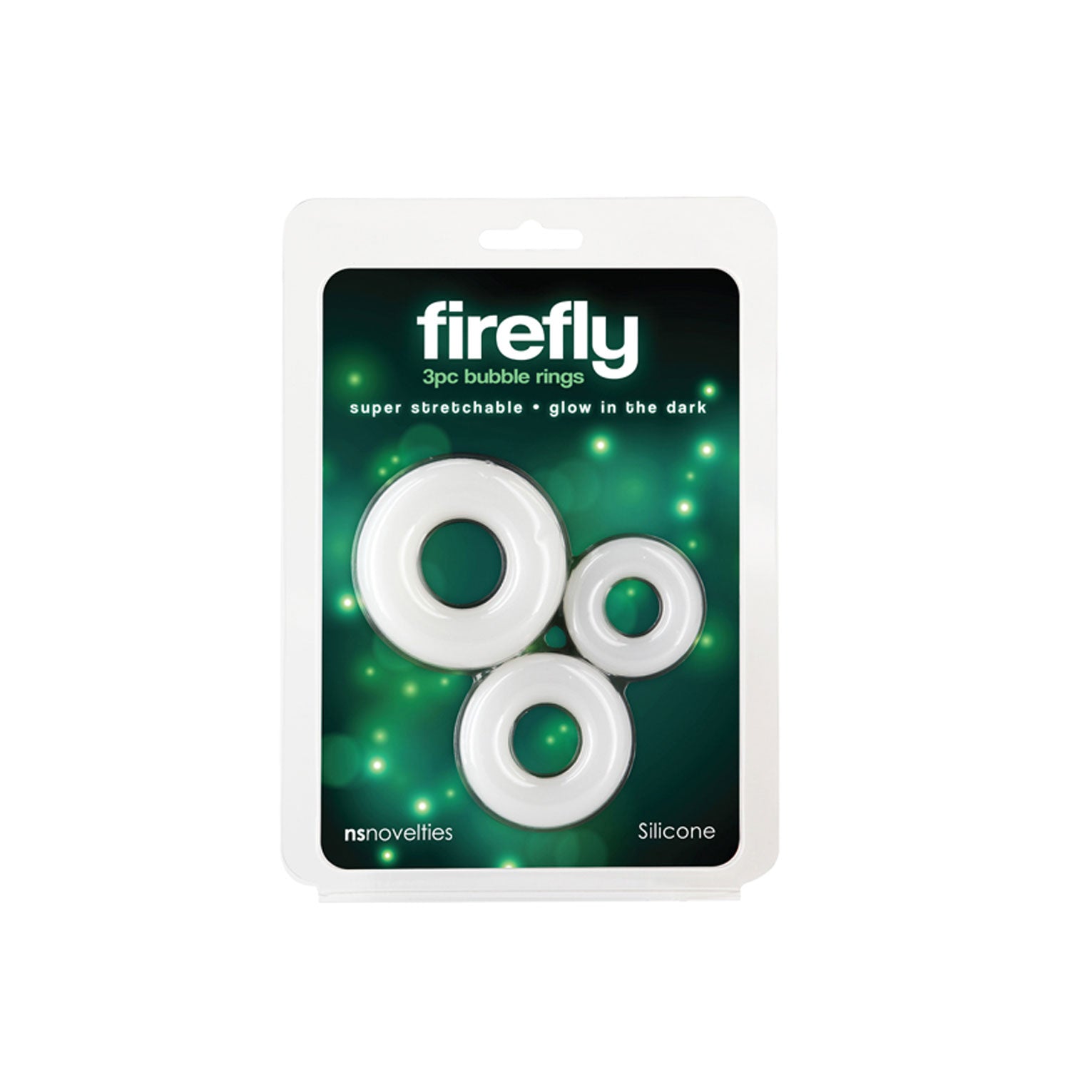 Firefly Bubble Rings Glow in the Dark Cock Rings Set of 3 > Cock Ring > Sets