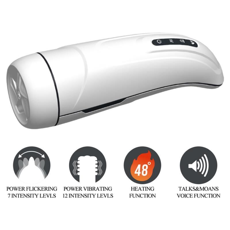 Pretty Love Marissa – Rechargeable Licking and Vibrating Masturbator with 7 Patterns and 12 Intensity Levels > Sex Toys For Men > Masturbators Premium