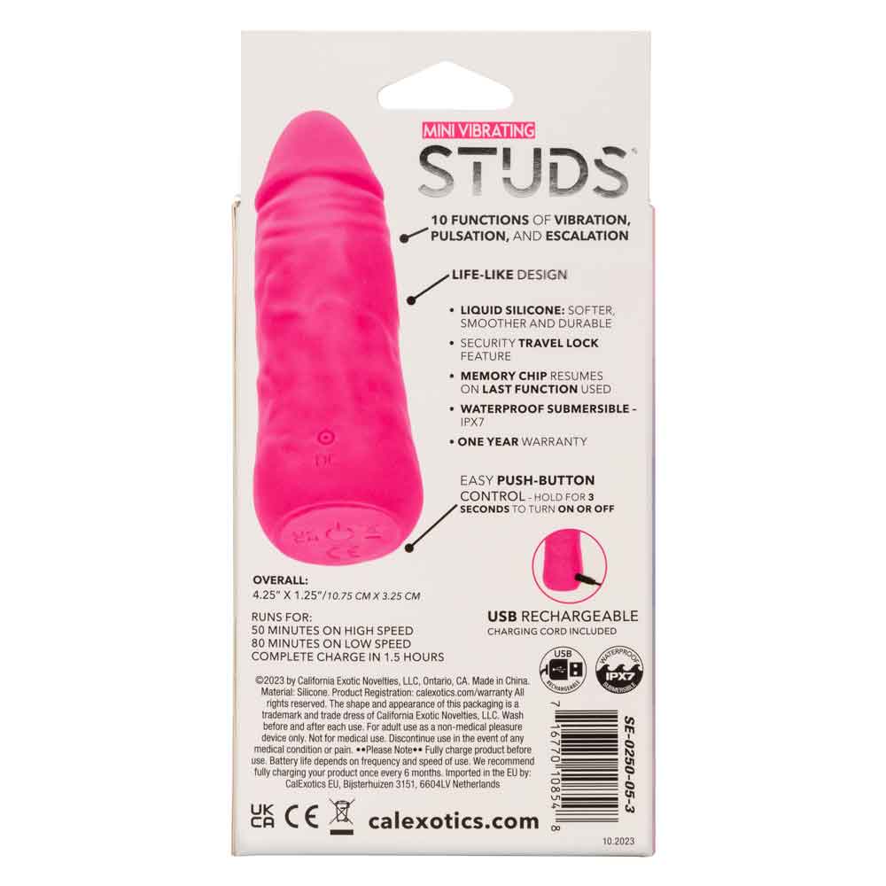 Mini Vibrating Studs 4.25 Inch (10.75 cm) Liquid Silicone Vibrator > Vibrators > Mini Vibrators