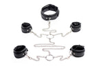 Adjustable Leather Slave Bondage Shackle Set – High-Quality Restraint Accessories Black > Bondage Gear > Restraints
