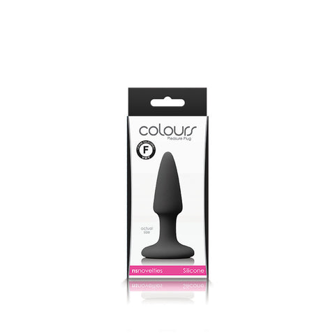 Colours Pleasures Black Mini – Satin Smooth 7cm Insertable Silicone Butt Plug > Anal Range > Butt Plugs