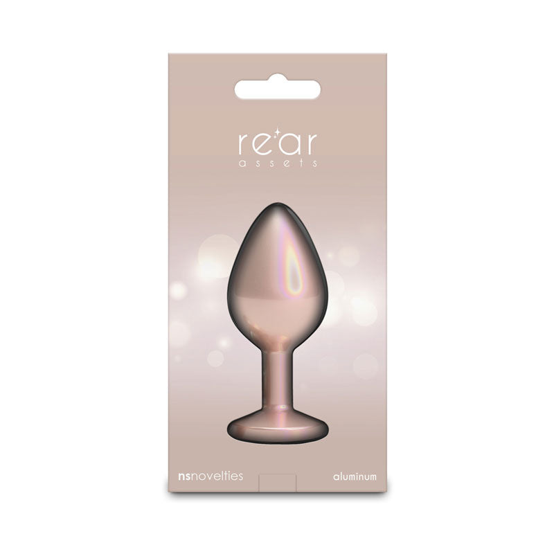 Rear Assets Iridescent Champagne Medium – Lightweight Butt Plug Gold > Anal Range > Butt Plugs