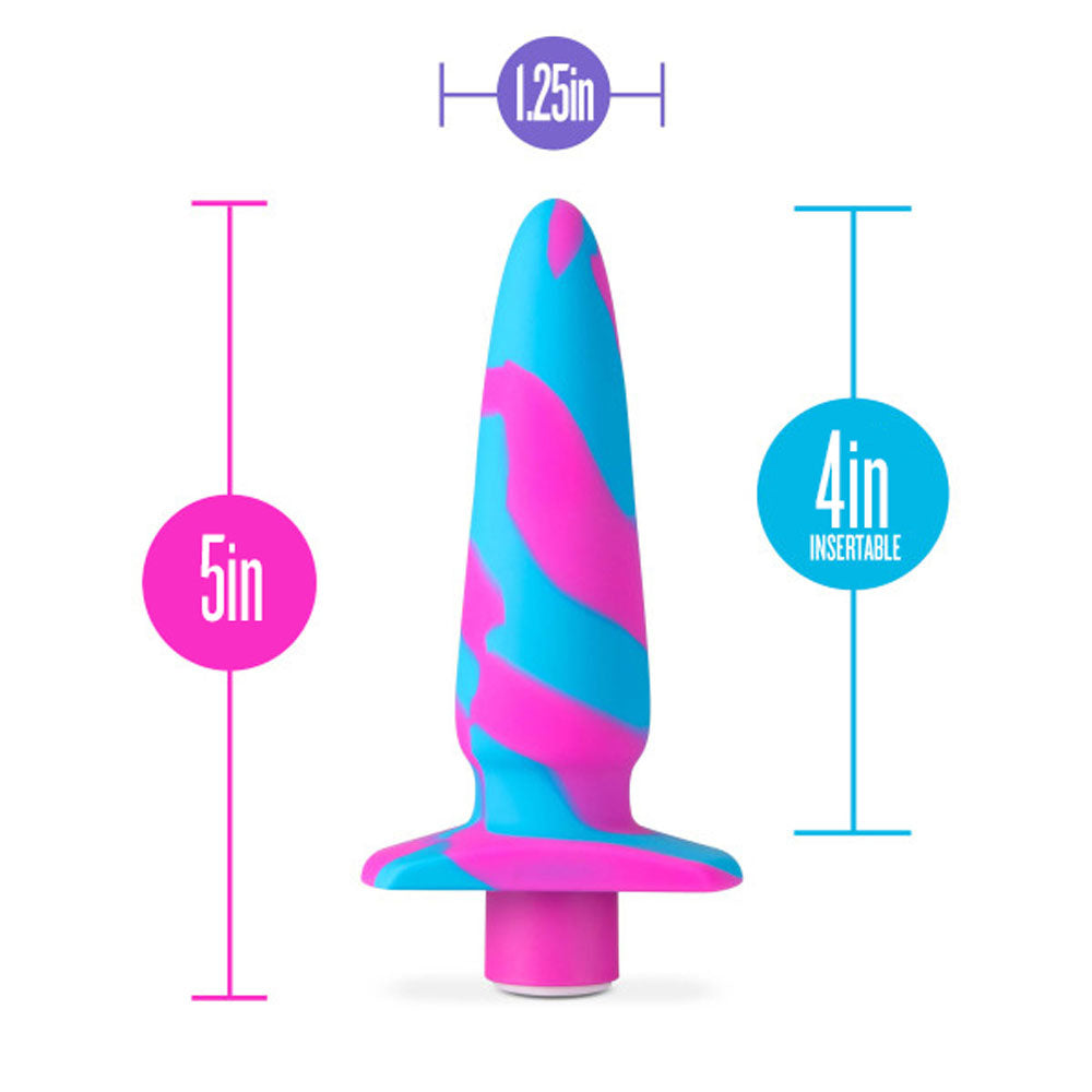 Avant Vibrotize Silicone Mini Anal Vibe Fuchsia 5 Inch > Anal Range > Vibrating Butt Plugs