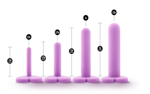 Wellness Silicone Vaginal Dilator Kit 4-Piece Set Purple Purple Dilators