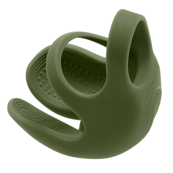Zero Tolerance NUTTY BUDDY Olive Vibrating Cock & Balls Ring > Cock Ring > Vibrating Main image