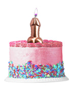 Glitterati Metallic Pink Penis Candle 10 Centimeter > Candles > Novelty