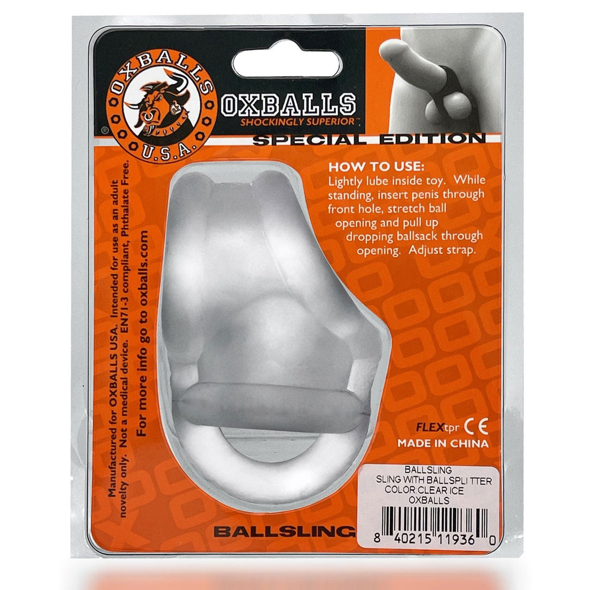 Ballsling Ball Split Sling > Cock Ring > Sling