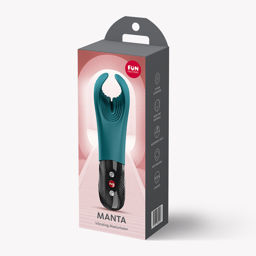 Manta Vibrating Masturbator (Bottle Green) – Powerful Vibrations Masturbator Green > Sex Toys > Couples Toys