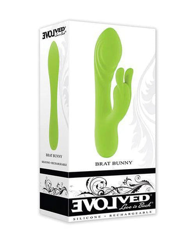 Brat Bunny (Green) – Electric Dual Motor Rabbit Vibrator VIBRATORS-RABBIT