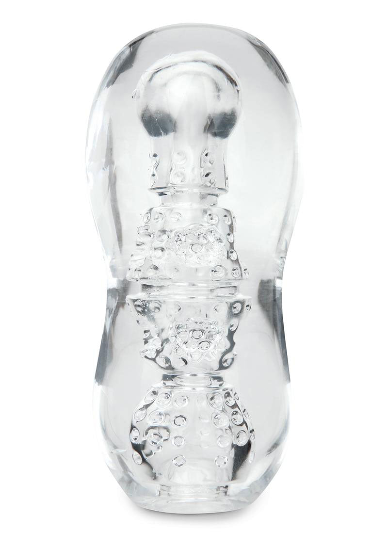 Zolo Gripz Dotted Clear – Squeezable Stroker > Sex Toys For Men > Masturbators > Manual