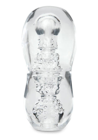 Zolo Gripz Dotted Clear – Squeezable Stroker > Sex Toys For Men > Masturbators > Manual