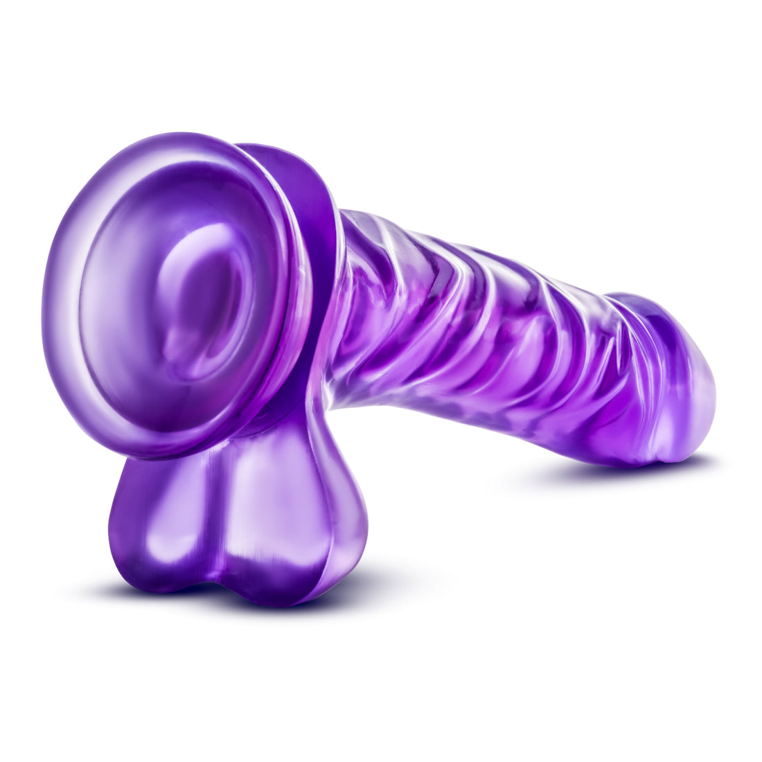 B Yours Basic Purple  9 Inch Dildo with Suction Cup Secondary image