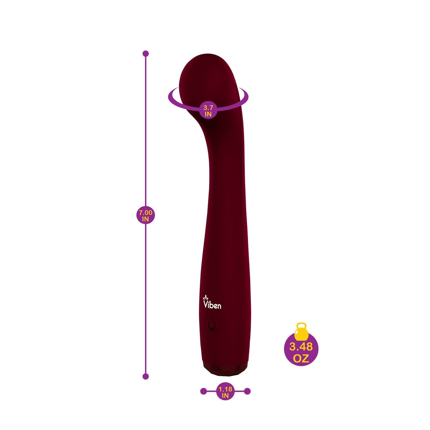 Viben Devotion Ruby G-Spot Vibrator for Intense Pleasure Vibrators - G Spot