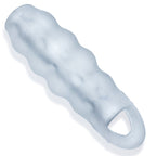Invader Cocksheath Cool Ice 6.5 Inch Textured Silicone Sleeve for Girth Enhancement > Sex Toys For Men > Penis Sleeves