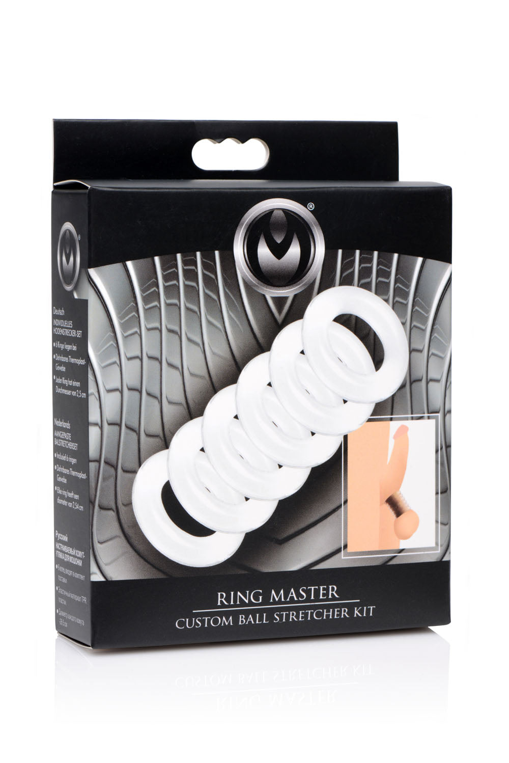Master Series Ring Master Ball Stretcher Kit – Adjustable Elastic Ball Stretcher Set > Sex Toys For Men > Ball Stretchers