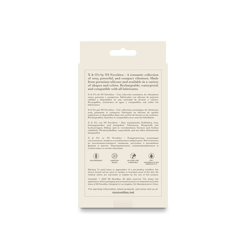 NS Novelties X & O's Love – Waterproof 10.7 cm USB Rechargeable Bullet Vibrator Pink > Vibrators > Mini Vibrators