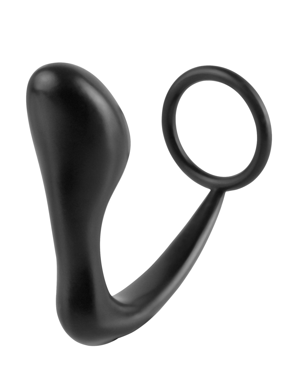 Anal Fantasy Collection Ass Gasm (Black) – Stretchy Silicone Cockring Plug > Anal Range > Prostate Plugs