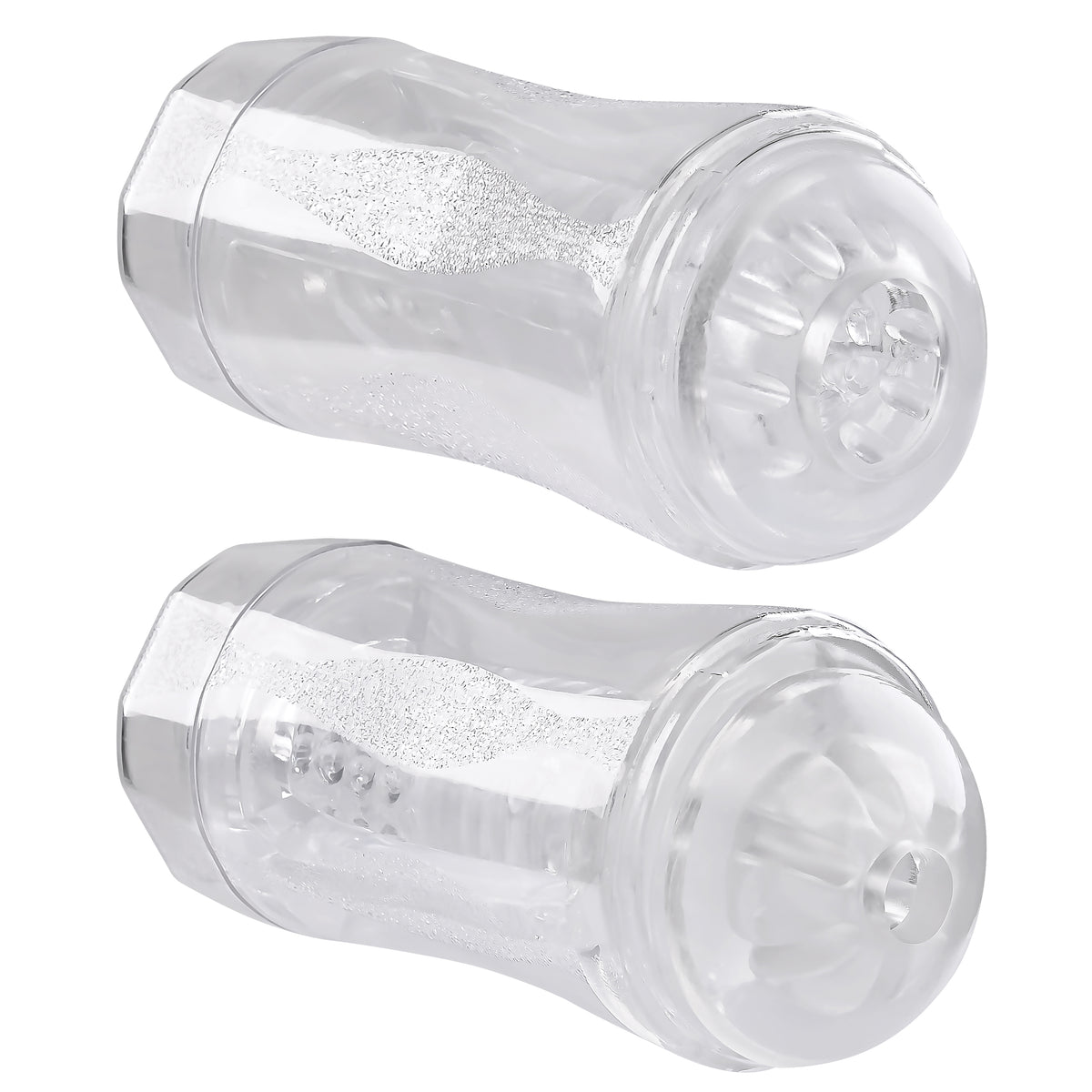 Gender X Double Fantasy – Dual-Ended Transparent Stroker > Sex Toys For Men > Masturbators Cup