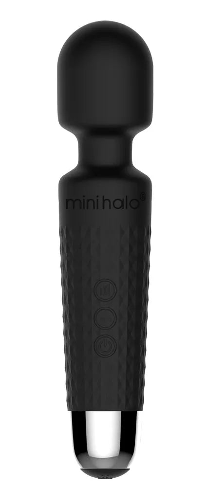 Mini Halo Midnight – Rechargeable Wand Massager with 20 Vibration Patterns Black > Vibrators > Mini Vibrators Main image