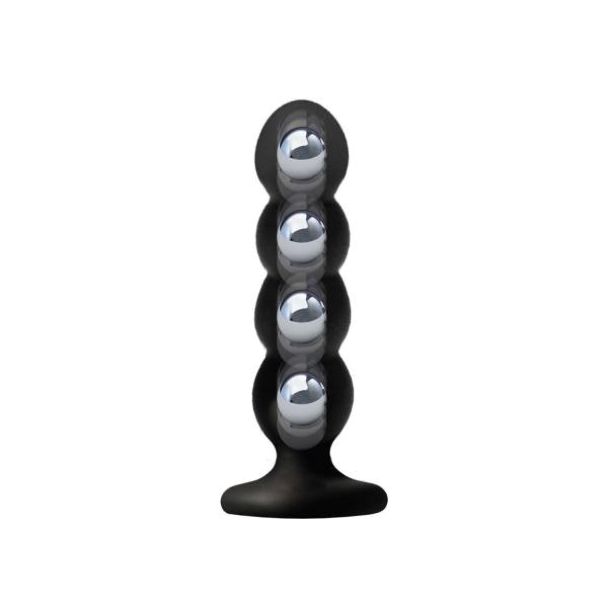 VERS Liquid Silicone Suction Plug 16.5 cm Length 10 cm Girth Black > Anal Range > Prostate Massagers