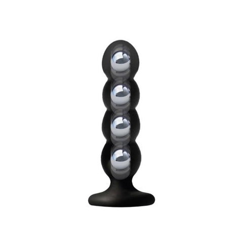 VERS Liquid Silicone Suction Plug 16.5 cm Length 10 cm Girth Black > Anal Range > Prostate Massagers