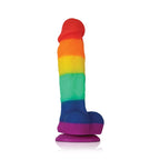 Colours Pride Edition 5 Inch Dong – Rainbow Silicone Dong > Dildos > Realistic Dildos