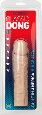 Doc Johnson Classic 8 Inch Dong – Lifelike Textured Silicone Dong Beige > Dildos > Realistic Dildos