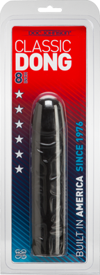 Doc Johnson Classic 8 Inch Dong – Lifelike Textured Silicone Dong Black > Dildos > Realistic Dildos