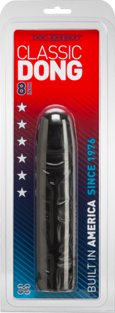 Doc Johnson Classic 8 Inch Dong – Lifelike Textured Silicone Dong Black > Dildos > Realistic Dildos