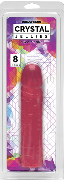 Doc Johnson Crystal Jellies Classic 8 Inch Soft Flexible Dong > Dildos > Realistic Dildos