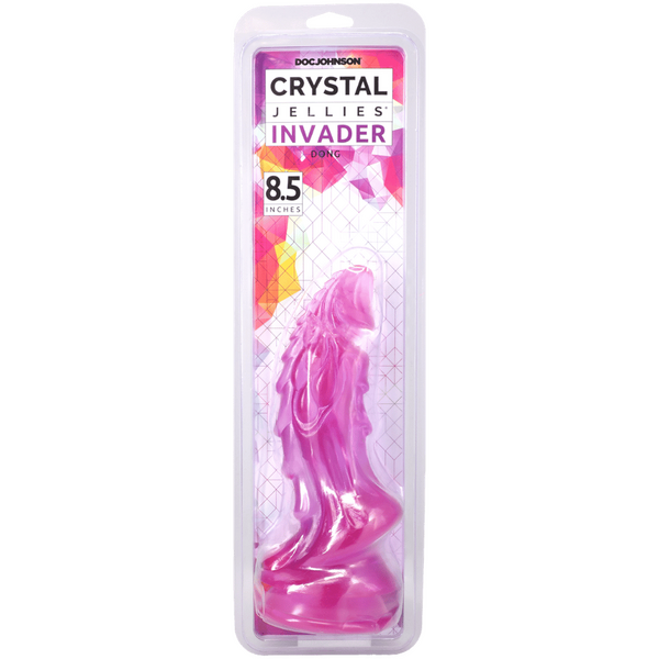 Crystal Jellies Mythical Invader 8.5 Inch Suction Cup Body Safe Dildo Purple > Dildos > Fantasy