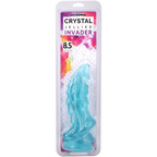 Crystal Jellies Mythical Invader – Ridged Suction Cup Plug 8.5 Inch Teal > Anal Range > Butt Plugs