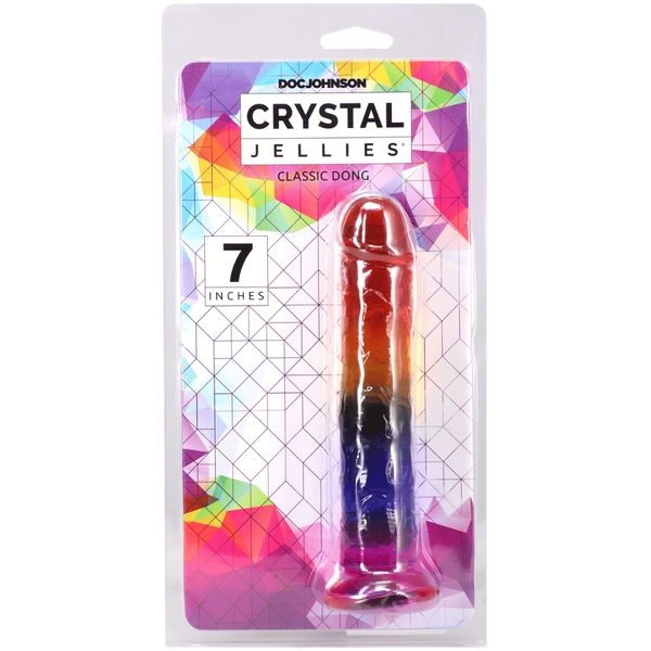 Doc Johnson Crystal Jellies 7-Inch Flexible Phthalate Free Dong 7" > Dildos > Realistic Dildos