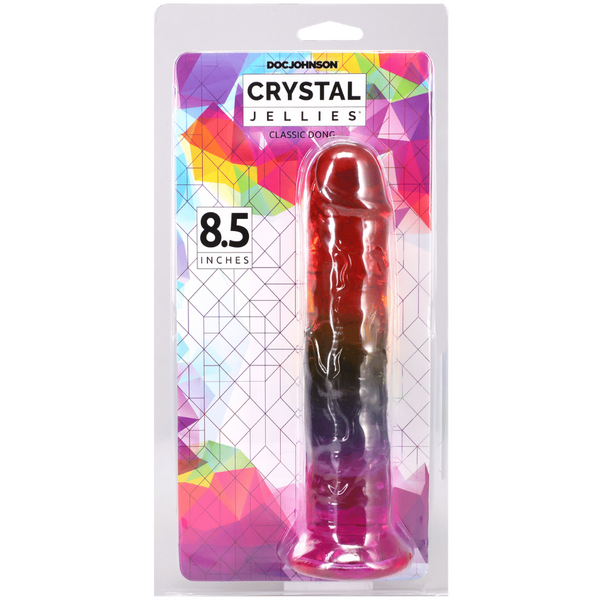 Doc Johnson Crystal Jellies Dong – 8.5 Soft Flexible Veined 8.5" > Dildos > Realistic Dildos