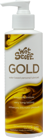 Wet Stuff Gold – Long-Lasting Clear Water-Based Lubricant > Lube > Water Based