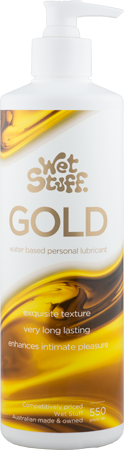 Wet Stuff Gold – Long-Lasting Clear Water-Based Lubricant > Lube > Water Based