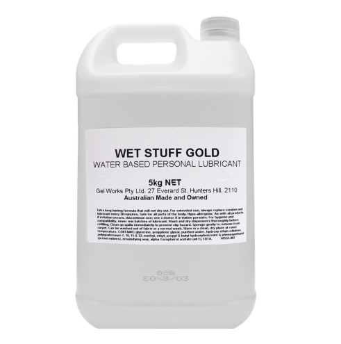 Wet Stuff Gold – Long-Lasting Clear Water-Based Lubricant 5kg > Lube > Water Based